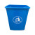 户外大号无盖垃圾桶分类 学校工业加厚办公室塑料垃圾箱小号 100升专用垃圾袋中厚50个