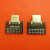 高清HDMI测试母座A型19Pin连接器USB接口镀金公座带PCB板排针 弯排针