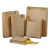 海斯迪克 HK-739 一次性纸袋子 淋膜牛皮纸袋 手抓饼袋子 纸袋可定制 油炸纸袋 （100个）90克 高22*宽10*侧4