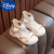 迪士尼（DISNEY）六一儿童节礼物女童罗马鞋2024夏季宝宝鞋子儿童小女孩公主凉鞋高 米色 35 内长约22.0厘米