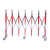 prolockey 不锈钢拱形伸缩围栏户外活动遮栏施工围挡可移动折叠防护栏定制需报价 1.2米高每米红色