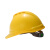 梅思安/MSA PE豪华型一指键帽衬+超爱戴帽衬组合V型有孔安全帽施工建筑工地防撞头盔黄色 1顶