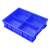 和一可塑 HY04 塑料分格箱 收纳盒分隔式零件盒 螺丝配件五金工具箱 中号4格蓝