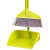 海斯迪克 gnjz-1234 商用塑料软毛扫把簸箕套装 办公室扫帚垃圾斗组合扫地垃圾铲 粉色（12套）