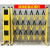 定制适用于电力施工安全护栏玻璃钢绝缘移动伸缩围栏道路警示隔离 适黑黄1.2米高*2米长