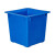 庄太太【垃圾桶30升加厚27*40*47】果壳箱蓝色工业垃圾桶ZTT-9604