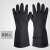 工业耐酸碱手套劳保浸耐磨作防水滑塑橡胶工业带胶皮手套 黑色B31 黑色B31-L L