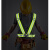 哥尔姆 背带反光背心马甲 骑行跑步运动夜跑反光衣 交通警示安全衣服松紧带10件装荧光绿GM3601