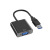 央光 USB3.0转VGA高清线转换器usb to vga多屏转接线显示器 0.15米 白色 YG-USB15VGX2