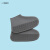 谋福（CNMF）雨鞋套 成人硅胶鞋套 雨天防水加厚防滑耐磨底 灰色 M【35-40】 