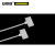 安赛瑞  标牌尼龙扎带（250根装）白色 3×150mm 线缆网线电话线标签标牌记号扎带 自锁式尼龙扎带 10439
