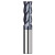 米茨 TG600-1系列涂层不锈钢专用4刃60度硬质合金立铣刀数控刀具钨钢平底铣刀 D16*45*D16*100*4F（1支） 