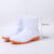 EVA白色卫生靴加绒食堂厨房工厂专用雨靴防滑耐油高筒棉水鞋  43 高度16cm左右白色牛筋底-不加棉