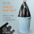 铂特体 手提垃圾袋小号一次性黑色塑料垃圾袋商用物业厨房 背心垃圾袋26*42cm（100只）