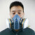 防毒面具全面罩防烟防尘口罩防工业粉尘喷漆放毒氧气全脸面罩 7502防毒尘面具一套+防 雾大眼罩