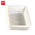 谋福（CNMF） 加厚塑料方筛长方形沥水收纳篮 拣货配货筐 4#方筛354*271*109mm（5个装）白色