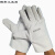 双层全帆布劳保用品手套耐用加厚复合绒里线工业修防护电焊工 白甲五线帆布手套(10双) XL