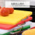 百春宝塑料菜板彩色砧板家用塑料切菜板学校食堂牛筋案板擀粘板加厚 小号40302黄色