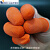 橙色防滑指套劳保耐磨耐热防痛摘菜指甲保护套点胶桔色乳胶手指套 橙色 M中码 500个/包
