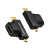 威迅Micro HDMI转HDMI母转接头 微型HDMI公转VGA母高清线小转大 m micro HDMI 0.5m及以下