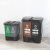 中环力安【16L蓝红（可回收+有害）】垃圾分类垃圾桶带盖大号双桶干湿脚踏商用餐饮公共场合
