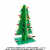 诺然 立体彩色圣诞树流水灯闪光焊接电子实训制作DIY套件TJ-56-180 红绿黄 套件+亚克力外壳