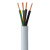 RONGLAN 国标铜白色RVV电线电缆环保防水护套线户外电缆线  RVV4芯0.75平方 白色100米