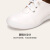 马内尔小白鞋子女2024春夏新款白色小众设计感复古软底舒适休闲鞋G46063 米白色 35