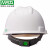 免费印字 msa梅思安V-Gard国标安全帽工地男施工领导建筑工程加厚头盔定制LOGO 白色 标准型PE（一指键）