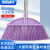海斯迪克 塑料扫把套装 不锈钢长柄扫把家庭不粘毛发加宽清洁扫帚 紫色 HKLY-73