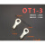 OT6-10冷压端子线耳鼻接线端子O型圆形铜鼻子连接器端子鼻 0T0.5-3(2000/包)