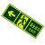 谋福CNMF 消防标识指示牌荧光安全出口地贴夜光紧急通道楼梯墙贴自发光警示疏散标志牌 （墙贴左向）778