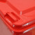 海斯迪克 240L户外大垃圾桶大号 挂车 环卫酒店厨房垃圾分类加厚大容量塑料室外物业 红色有害垃圾 HK-363