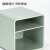 纽赛(NUSIGN) 方格笔筒 德国创意设计 简约ins办公室桌面收纳防滑底 抹苔绿NS011