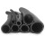 鑫亨达（XINHENGDA）黑色橡塑橡胶管洗车防爆软管高压水管耐压耐磨皮管4 6分 三胶一线内径10MM外径16MM 一米