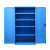 多功能重型工具柜车间工具车铁皮储物柜加厚双开门汽修配件存放柜 蓝灰套色  对开门 内6块层板