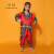 学轩（XLEARDIGNIFED）非洲鼓演出服儿童成人男女舞蹈幼儿园套装喜庆打鼓六一表演服 红色套装 160cm