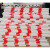 直销PVC电力拉线警示管红白反光防护套管单开跨路防撞杆安全标志 32非标2米