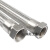 304不锈钢波纹管1寸DN25高温高压工业金属软管钢丝蒸汽编织网软管  ONEVAN 1寸平口内丝*0.5米(304)