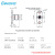 谷波 Gwave SMA母可拆式连接器双孔法兰孔距12.2mm 26.5G 可配Ø0.38mm针 可配玻璃绝缘子 SMA-KFD0438