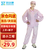 致尔康 防静电分体带帽全套 粉色3XL 无尘服防尘洁净车间喷漆防护工作服