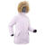 迪卡侬儿童保暖棉服夹克加厚外套加绒棉袄棉衣香芋紫125cm-4265529