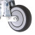 冰禹 BYA-233 人造胶TPR弹簧手推车减震轮 轻型定向减震脚轮 5寸定向轮  