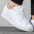 阿迪达斯 （adidas）三叶草男女鞋运动鞋经典金标贝壳头情侣低帮休闲板鞋 EG4960 白 35.5