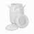 废液桶废水桶100kg/L立式塑料桶加厚白色方桶塑料实验室桶50L带盖 85L立方加厚拉手款:装水170斤左右