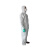 雷克兰 AMN428ETS 非民用非灭菌型一次性防护服连体胶条型防护服 白色 L码 1件装