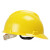 百舸 安全帽abs工地防砸透气高空工程施工抗冲击工业头盔 V型常规款 黄色