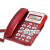 渴望B255来电显示 电话机 办公座机宾馆电话双插孔座式 宝泰尔T268红色