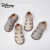 迪士尼（Disney）牛皮儿童真皮凉鞋软底女童夏季白色包头复古编织罗马凉 米白 【偏大】建议按脚长选，如脚长17
