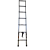人字伸缩梯铝合金加宽踏板加厚工程折叠梯家用便携升降竹节梯 单面梯直梯2.3m